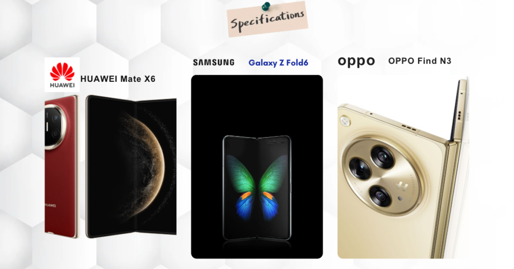 Huawei Mate X6 vs Samsung Galaxy Z Fold 6