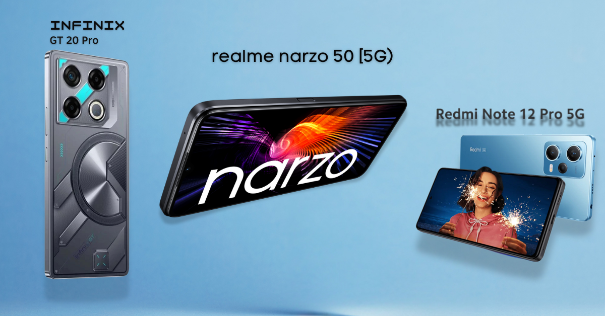 Perbandingan spesifikasi HP gaming murah 2025: Redmi Note 12 Pro 5G, Infinix GT 20 Pro, dan Realme Narzo 50 5G