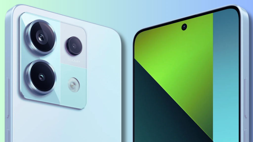 Tampilan Redmi Note 13 Pro 5G dengan layar AMOLED 6,67 inci dan kamera 200 MP