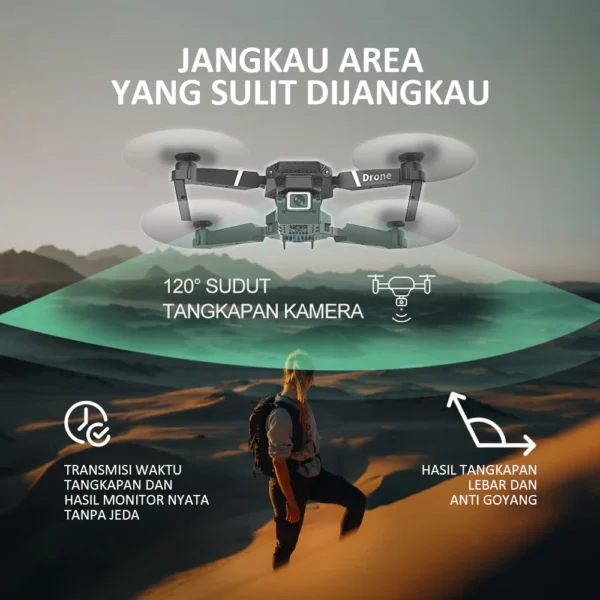 Drone Lipat E88 Pro Kamera 4K