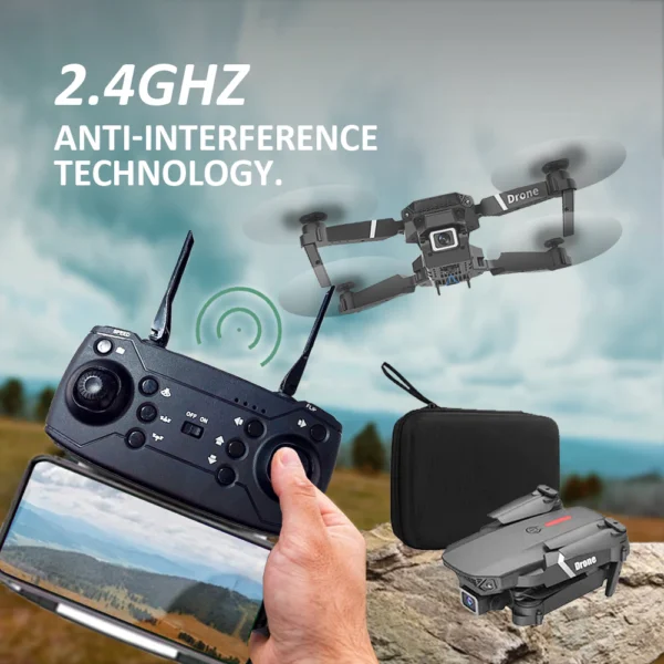 Drone Lipat E88 Pro Kamera 4K